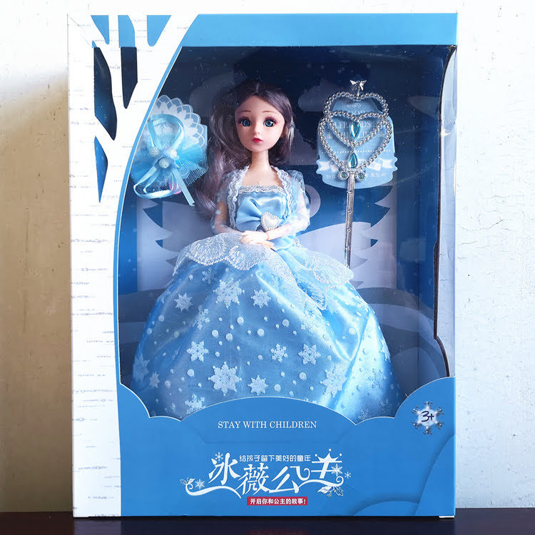 [dc182] Búp bê Elsa tóc mây khớp nối linh hoạt