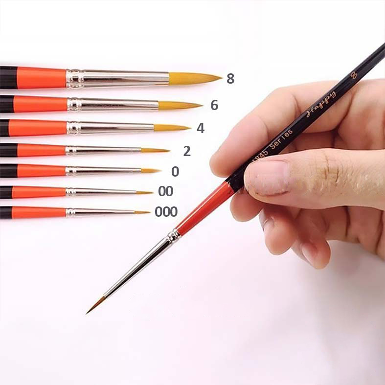 [Giao Hỏa Tốc] Cọ Vẽ Màu Nước Happy Round - 1845 Series
