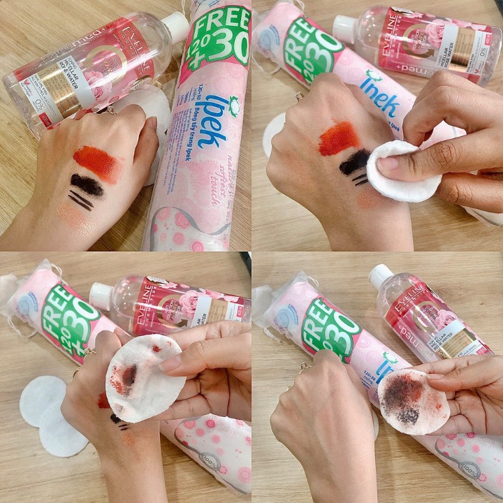 [COMBO 4 TÚI] Bông tẩy trang Ipek 150 miếng (Combo 4 x 150 miếng)