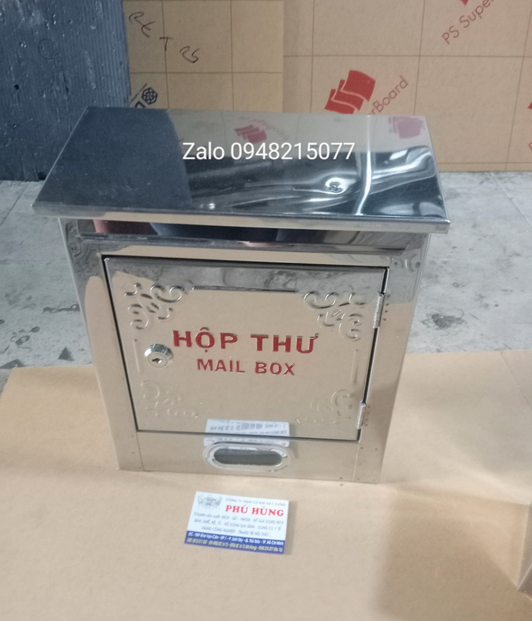 [HCM]HỘP THƯ INOX  ( đủ zize)