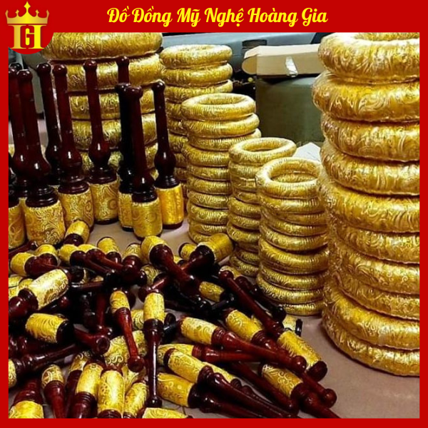 Dùi Đế Chuông Mõ Bọc Gấm Đẹp