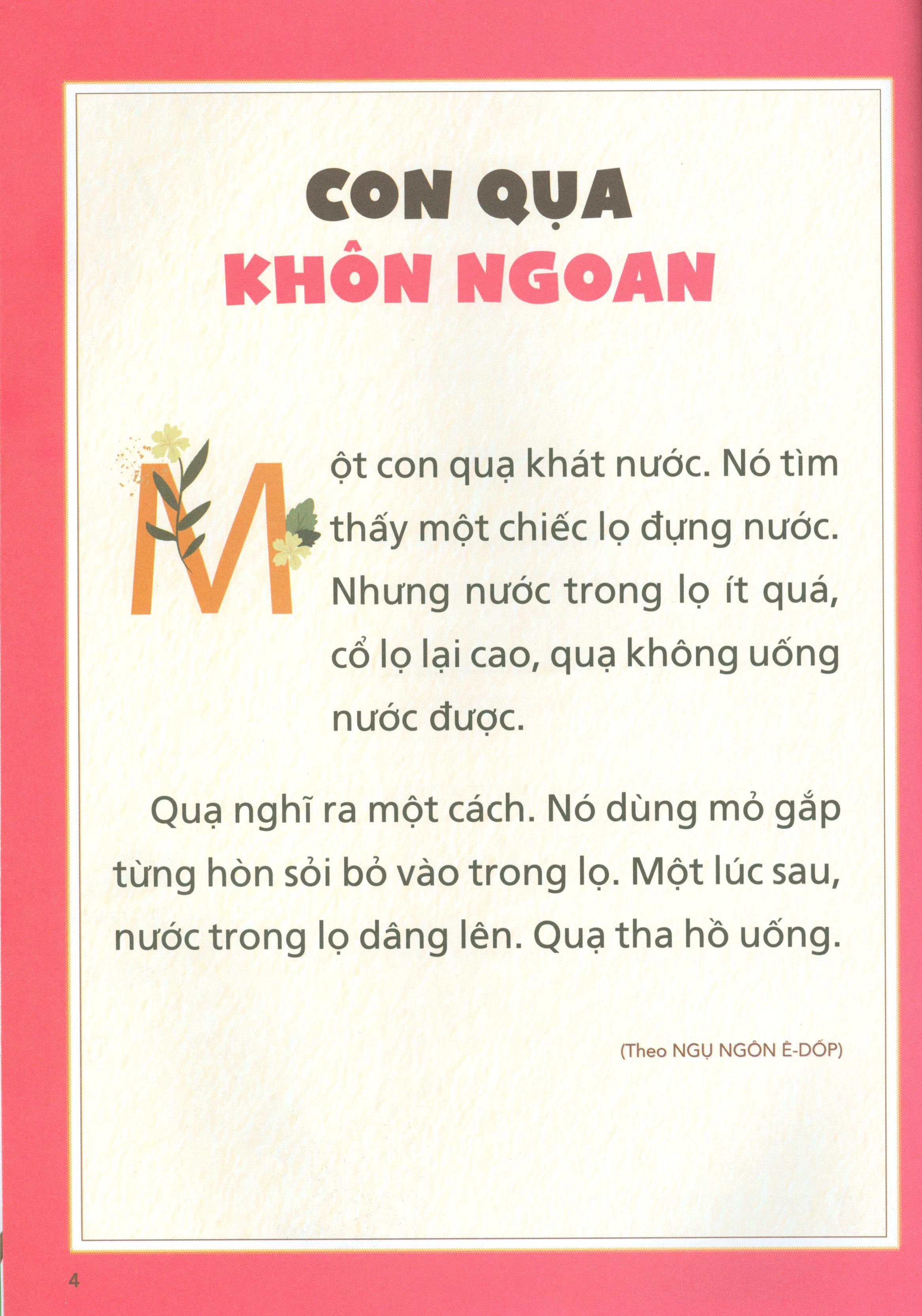 Truyện Ngụ Ngôn Cho Bé Tập Đọc