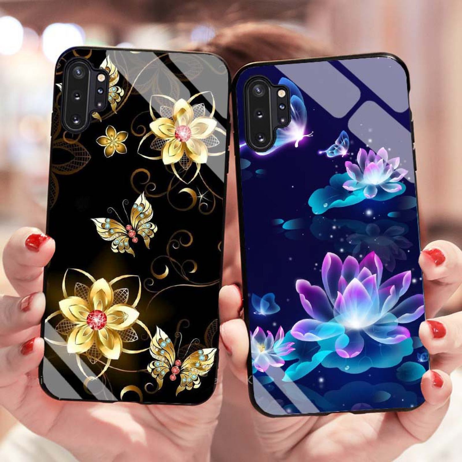 Ốp Samsung Note 10, Note 10 Plus Lưng Kính Cường Lực Mới ƞhất