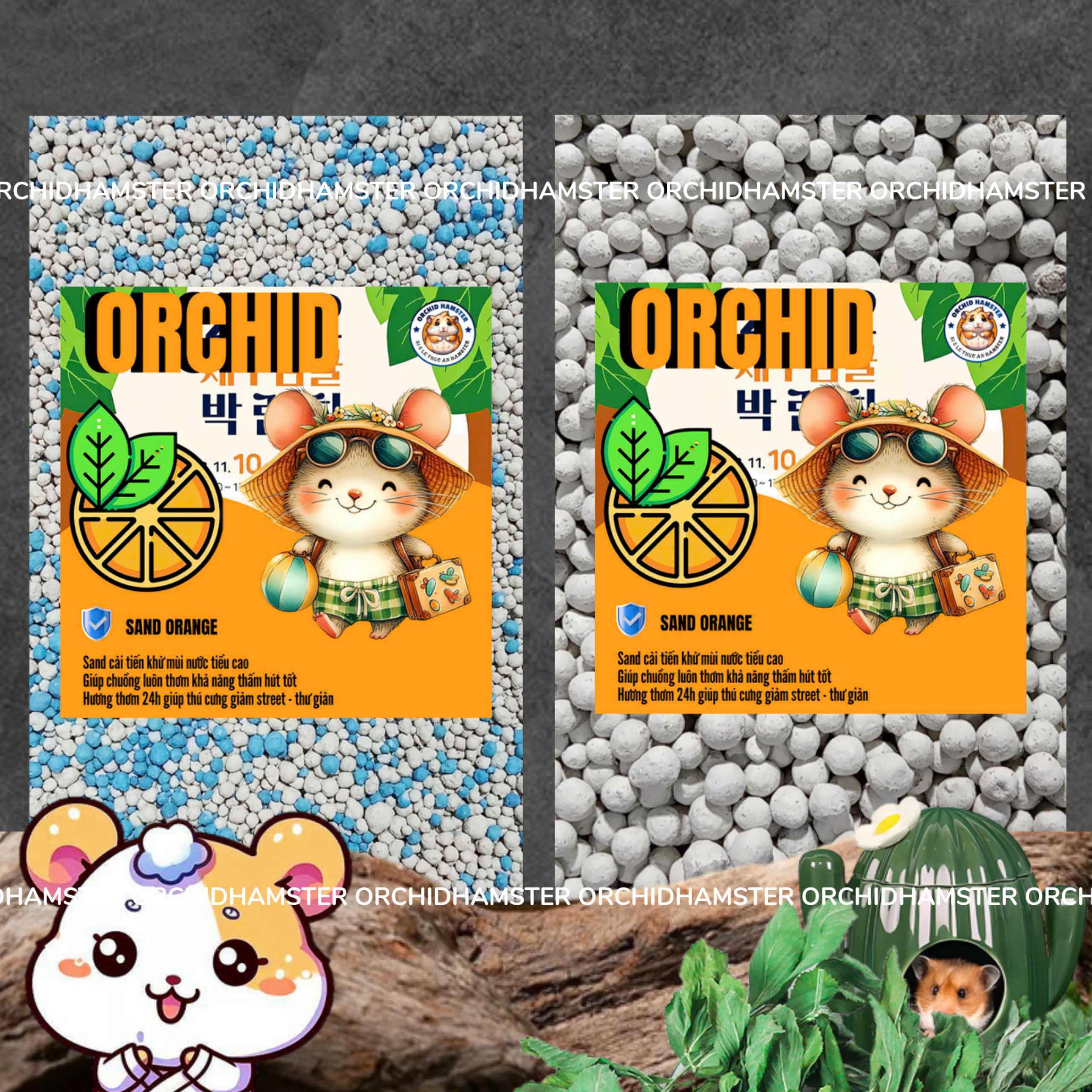 Combo 5kg Cát Sand Thơm Lót Chuồng Cho Hamster