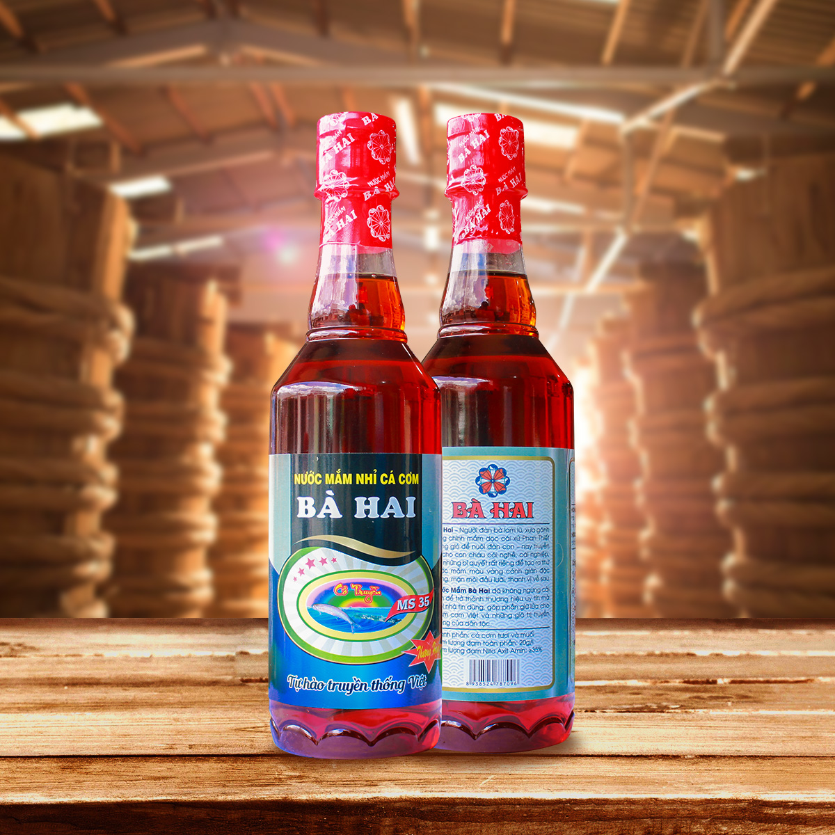 Nước Mắm Bà Hai MS35 500ml x 6 chai ( CHAI NHỰA)