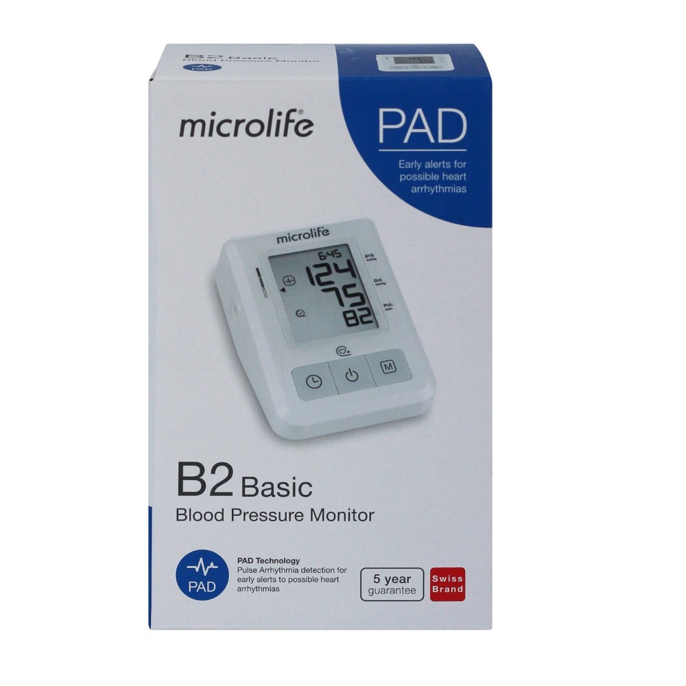 (Tặng Kèm Cục Sạc Điện)Máy Đo Huyết Áp Điện Tử Microlife B2 Basic