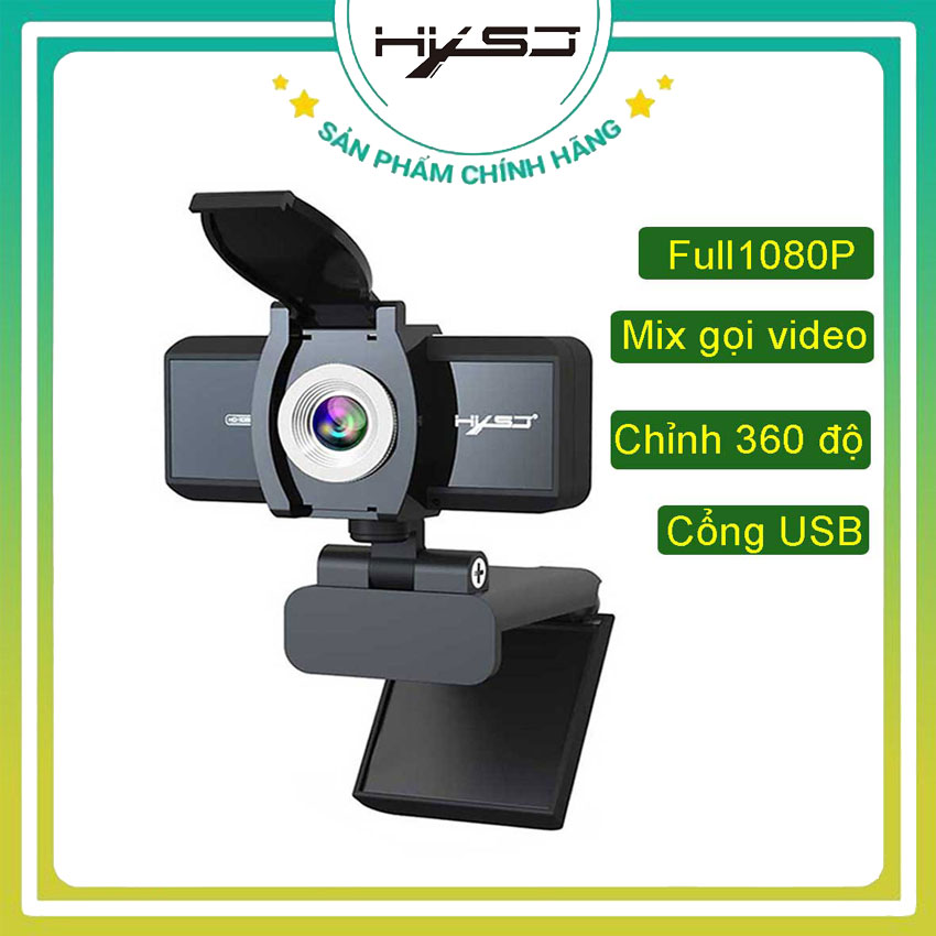 Webcam HXSJ S4 Pro 2K với công nghệ cao truyền tải âm thanh và hình ảnh trung thực, sắc nét - BH Chính Hãng 12 Tháng