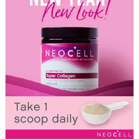 Bột Neocell Super Collagen +C 198g