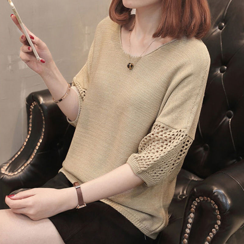 Áo len nữ mỏng tay lỡ thu đông AL17