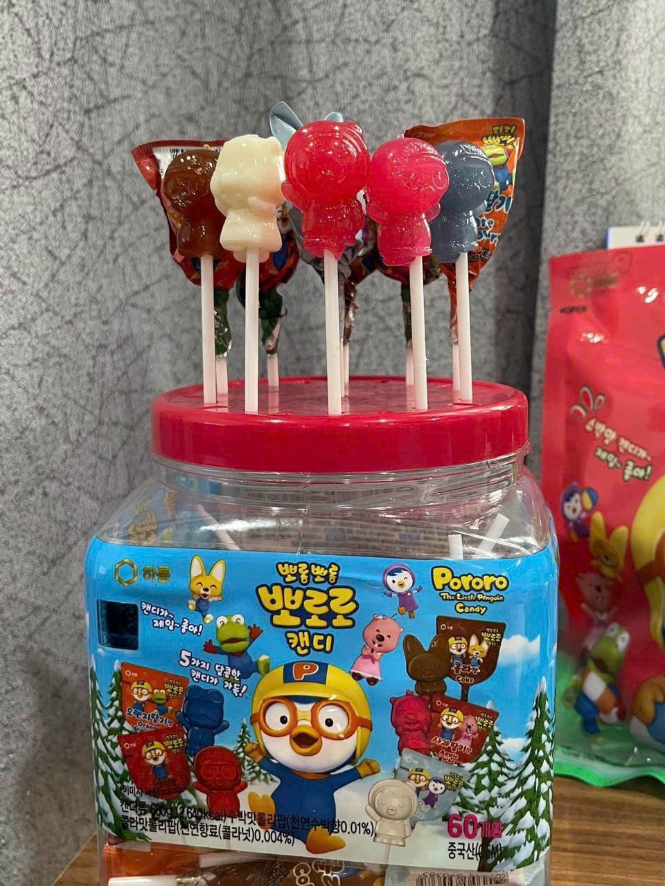 Lẻ 1 chiếc Kẹo mút Pororo Candy Hàn Quốc