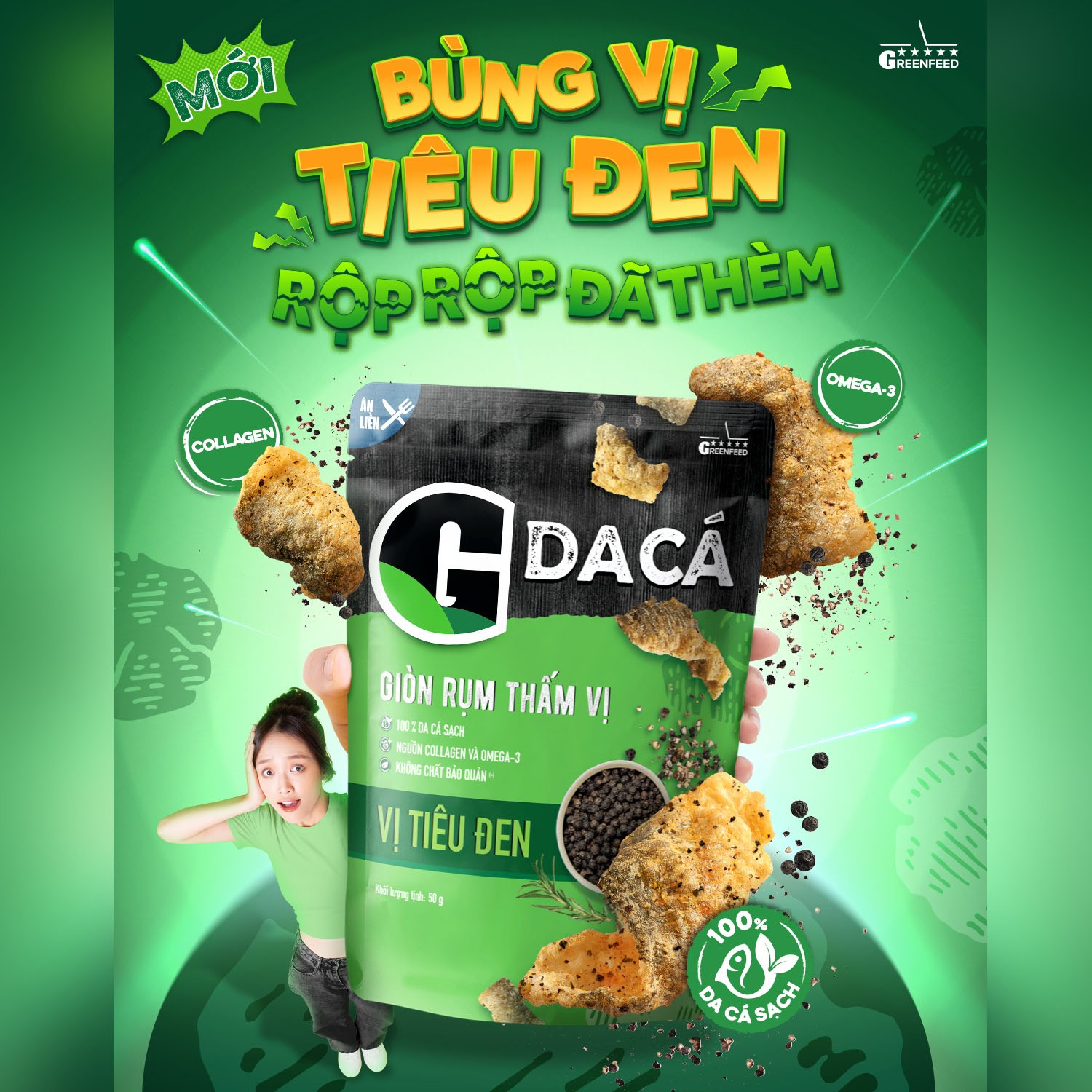 Da cá trứng muối G Kitchen bịch 25G