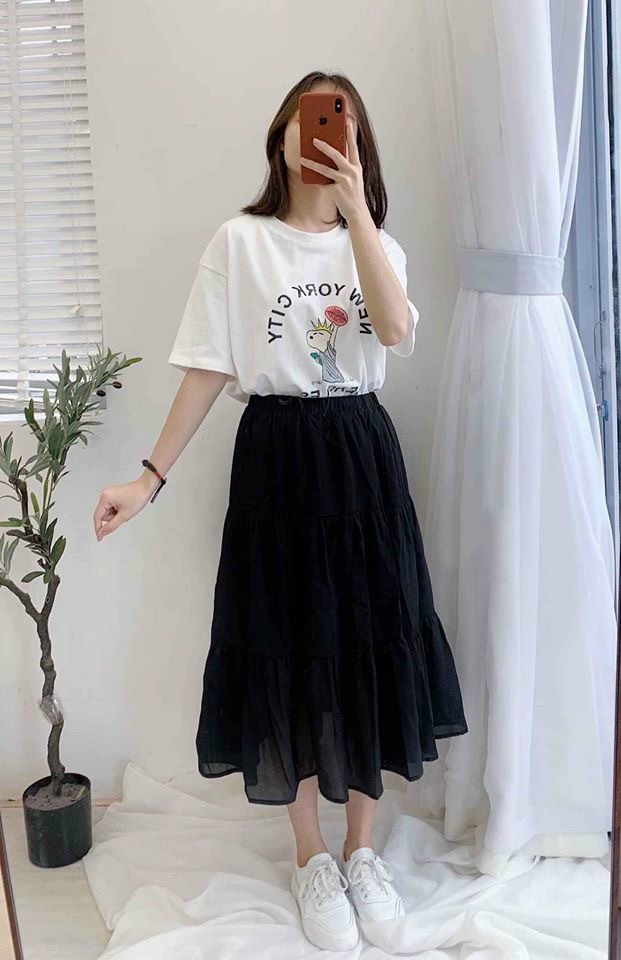 CHÂN VÁY VOAN TẦNG, PHỤNG HOÀNG