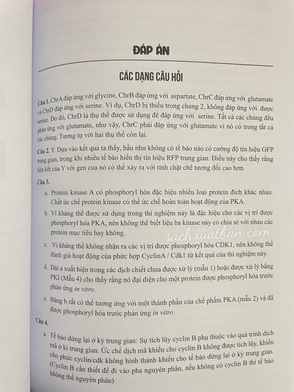 Sách Sinh học tế bào (Bài tập chuyên đề) - NTbooks