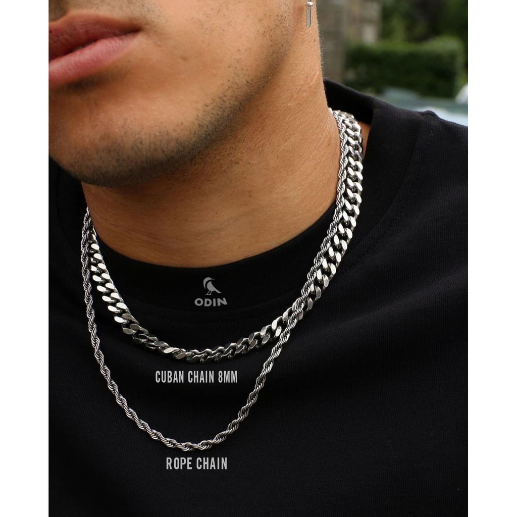 Vòng cổ Chain Titanium - Thép Titan KHÔNG GỈ - ODIN