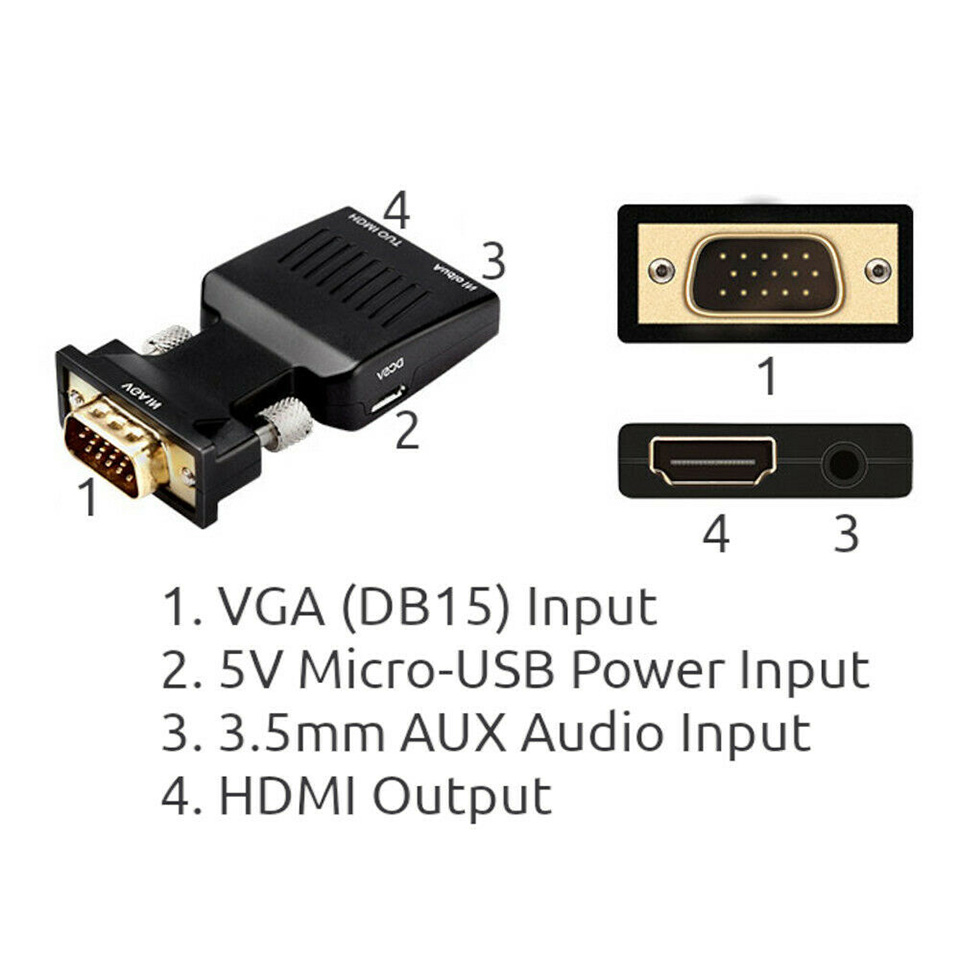 Bộ chuyển đổi VGA sang HDMI