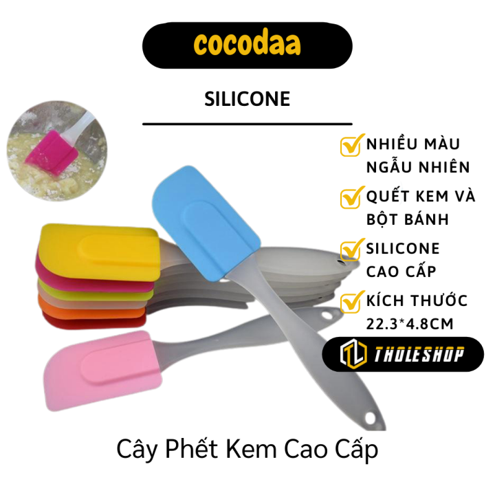 Cây vét bột siliconer - Cây vét bột, phết kem làm bánh chống dính, chịu nhiệt dễ lau chùi - Cây vét phới trộn bột silicone
