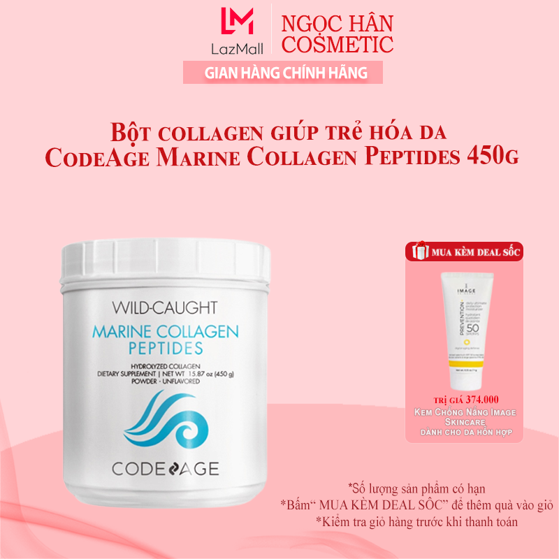 Bột collagen giúp trẻ hóa da CodeAge Marine Collagen Peptides 450g - ngochancosmetics