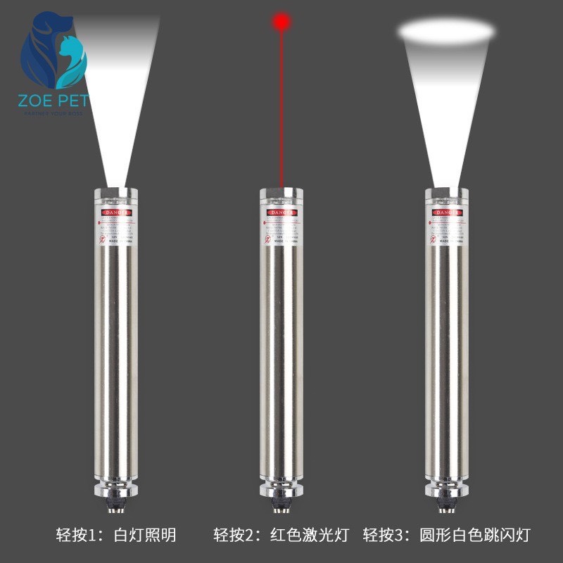 Đèn laze trêu mèo, đèn có 3 chế độ chiếu sáng