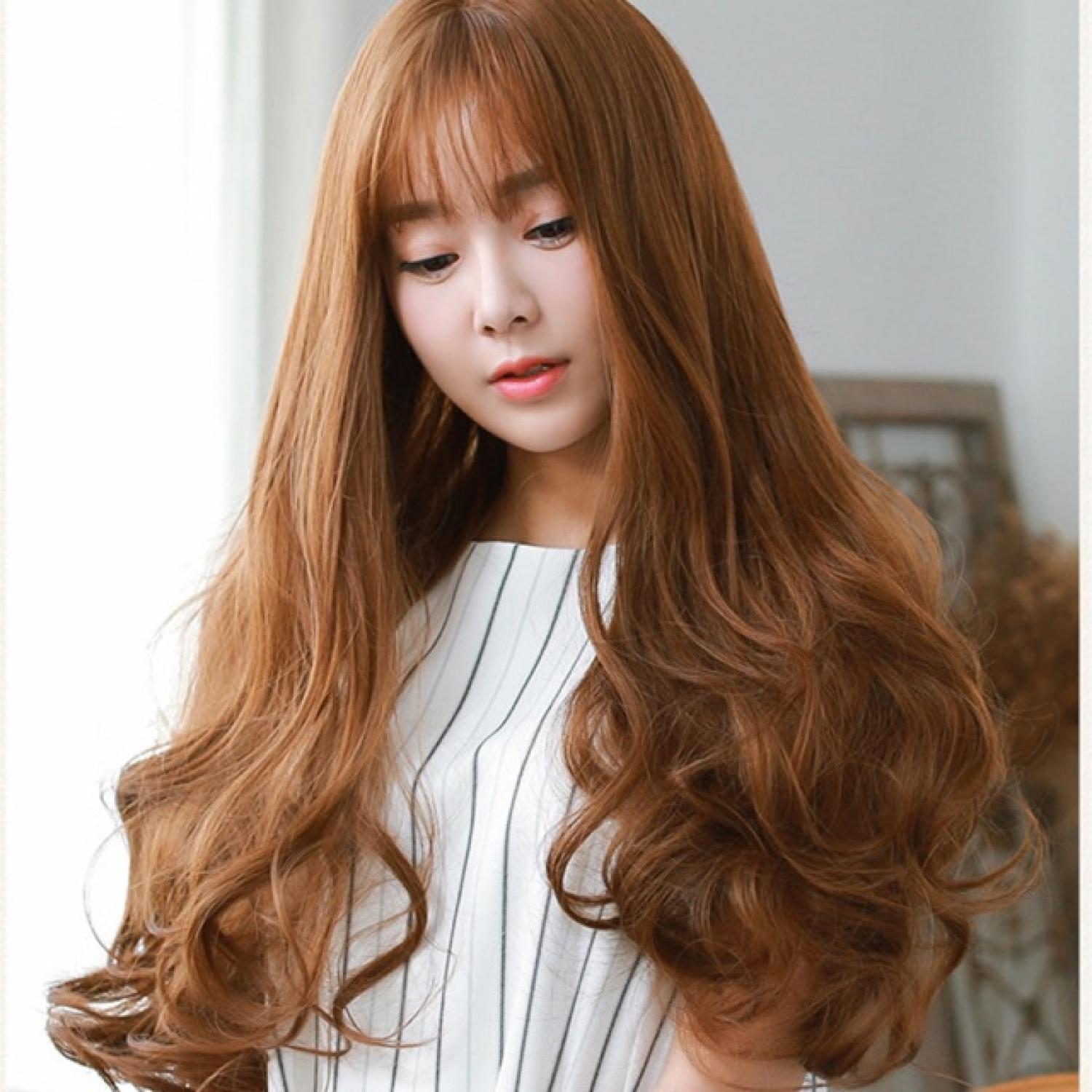Tóc giả nữ cả đầu ❤️Freeship❤️ Tóc cả đầu xoăn đuôi 8136