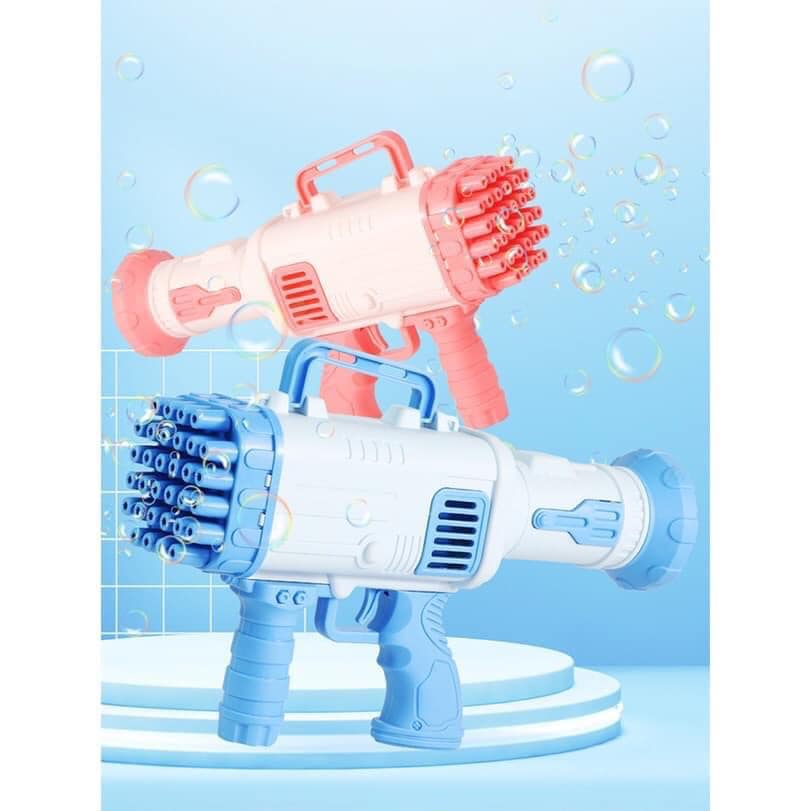 [FREESHIP EXTRA] [Tặng kèm chai xà phòng] Đồ Chơi Súng Bắn Bong Bóng 32 Nòng Siêu Mạnh - súng bắn bong bóng - súng bắn nước đồ chơi cho bé