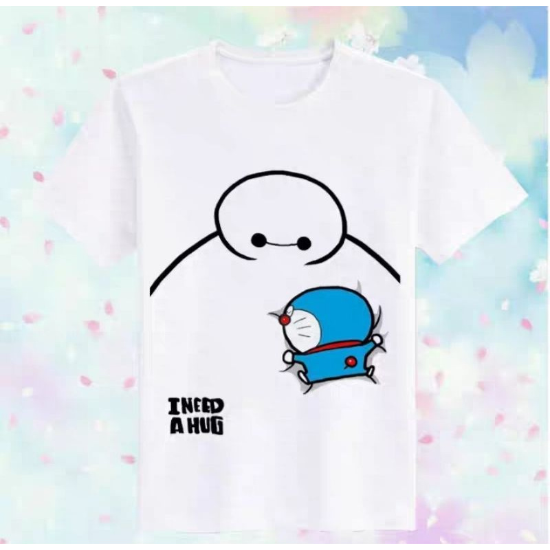 [NHIỀU MẪU] Áo Thun Tay Lửng Hoạt Hình DORAEMON Dễ Thương