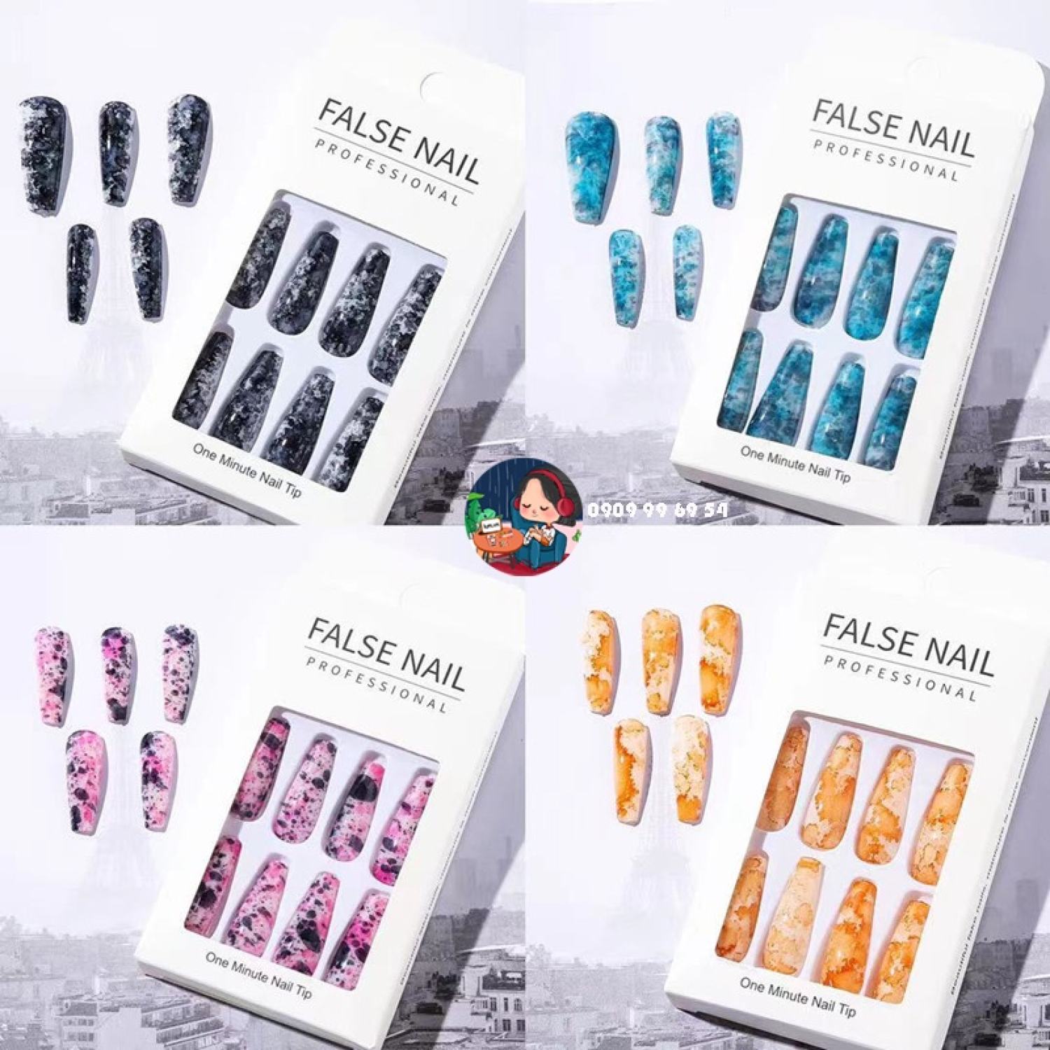 Móng TRÀ SỮA - Form Thang Xtra [Tặng Miếng Dán Và Dụng Cụ ] BST [ TS TrS MB PF ]