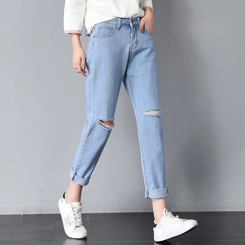 [HCM]QUẦN JEAN BAGGY MÀU XANH SÁNG CỰC ĐẸP - MoliJeans