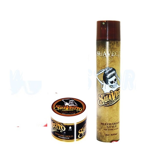 COMBO GÔM XỊT TÓC SUAVECITO VÀ SÁP VUỐT TÓC SUAVECITO POMADE