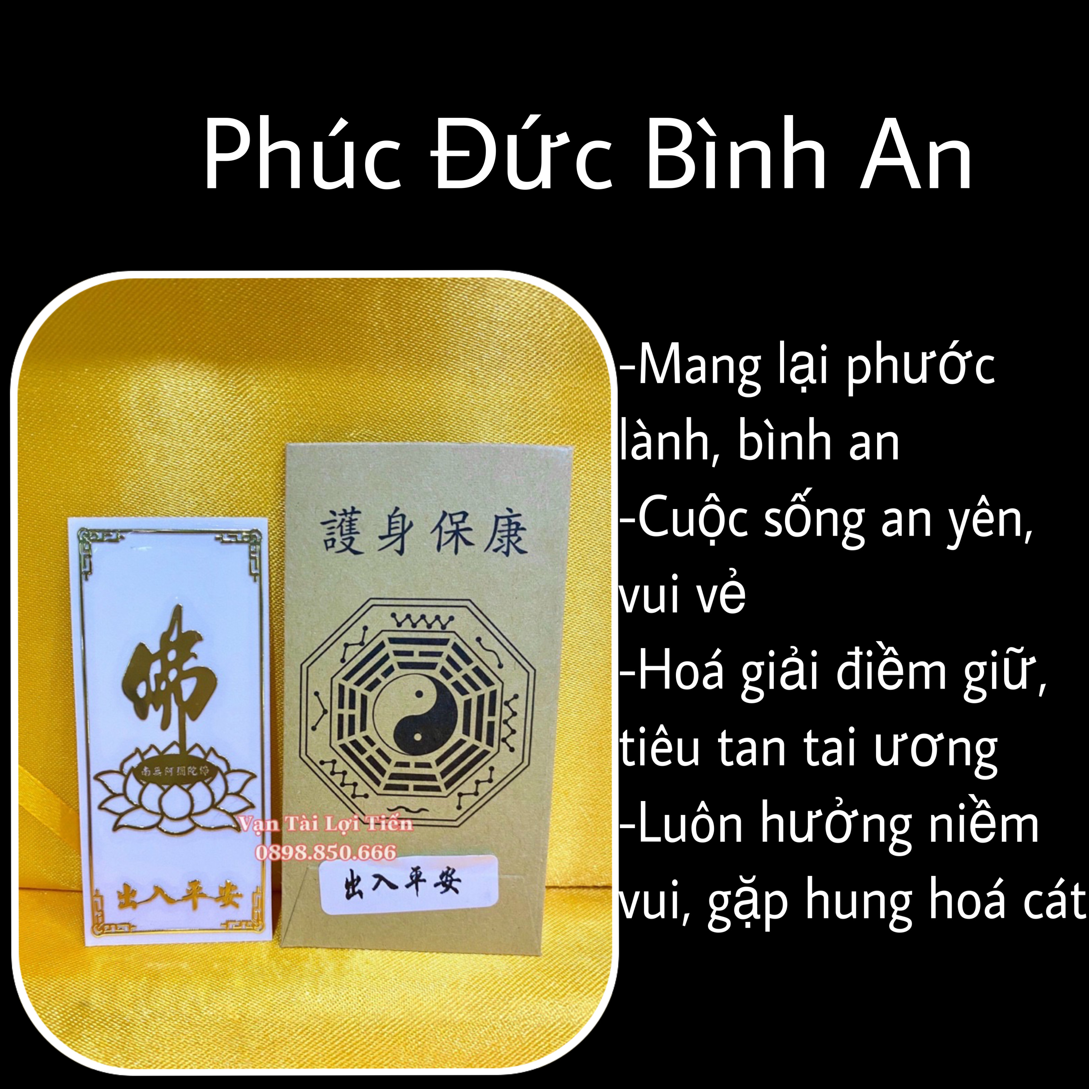 [HCM]Linh Phù Dán Phúc Đức Bình An