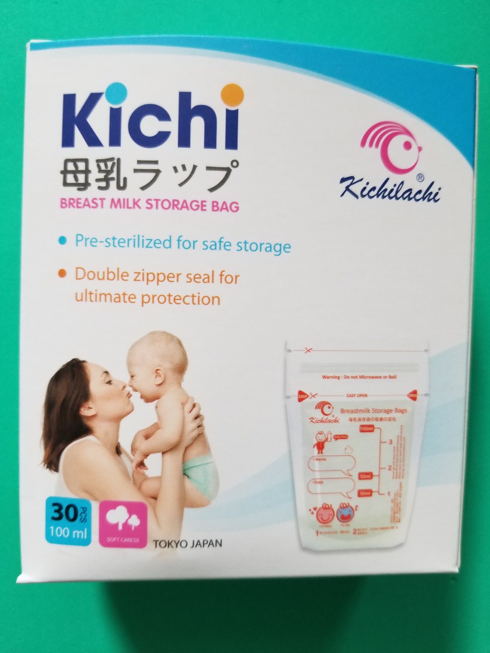 Túi trữ sữa Kichilachi 120ml,100ml hộp 30 cái