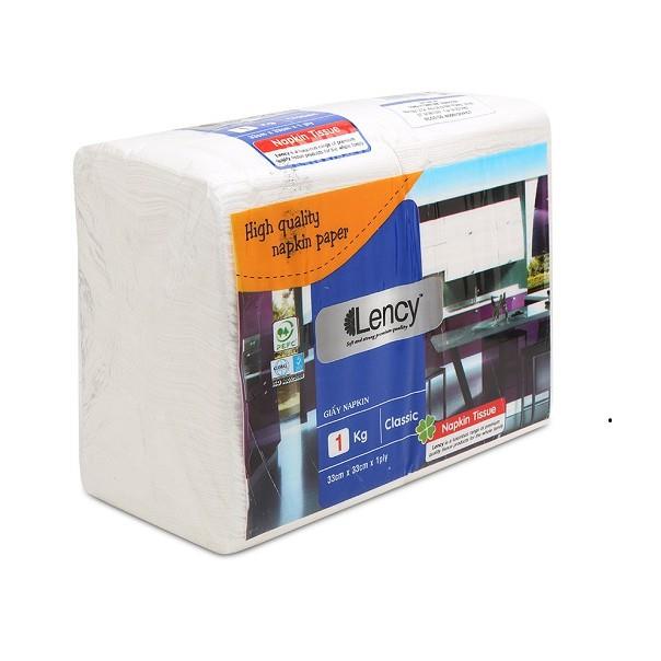 ▲✺┇  Khăn giấy ăn Lency Napkin 33cm 1 kg