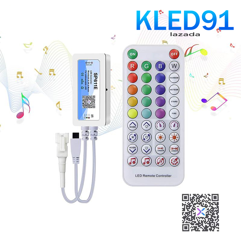 SP611e - Bộ điều khiển led argb ws2812b ws2811 qua App