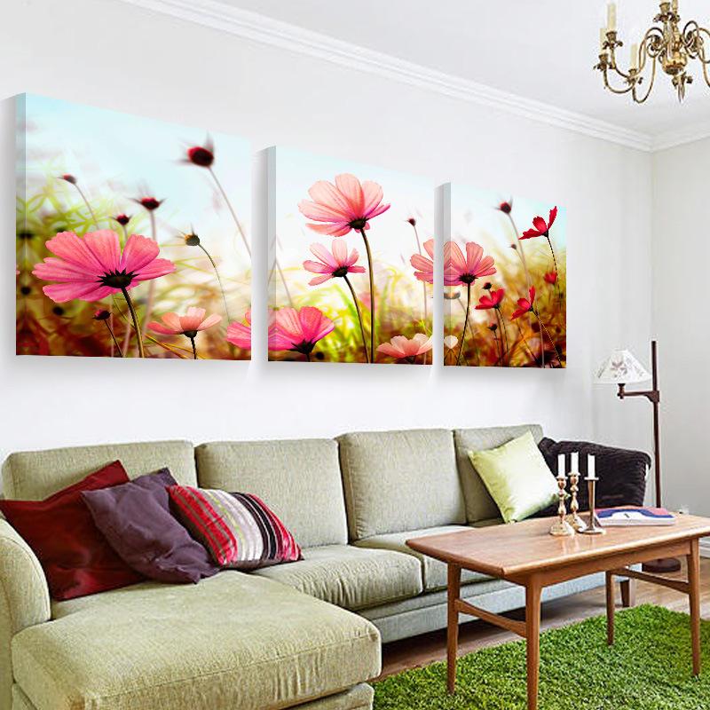 Sharp print wall pictures on Peony Flower living room bedroom dining table living room decor