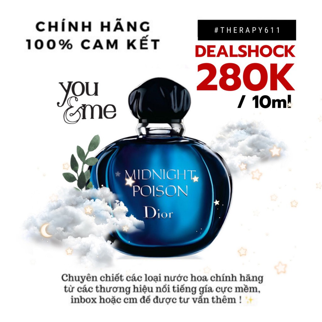 Nước hoa dùng thử Christian Dior Midnight Poison EDP / Chuẩn Authentic (5ml/10ml/20ml)