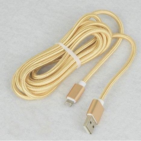 Cáp sạc bọc dù dài 1m, 2m, chân sạc IPHONE