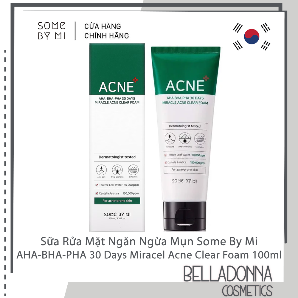 Some By Mi AHA-BHA-PHA 30 Days Miracel Acne Clear Foam 100ml