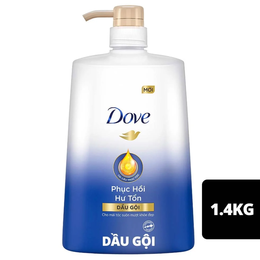 Hcmc-dove hair loss loss shampoo 170g / 340g / 900g/1.4kg-mun fashion shop