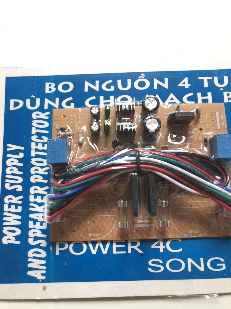 MẠCH NGUỒN AMPLY 4 TỤ - BTL-(POIWER 4C)
