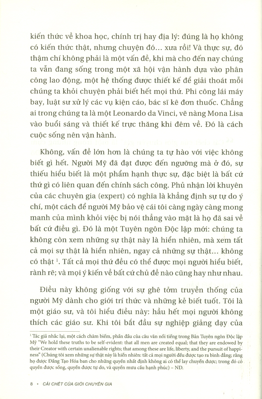Cái Chết Của Giới Chuyên Gia (Sách Tham Khảo)