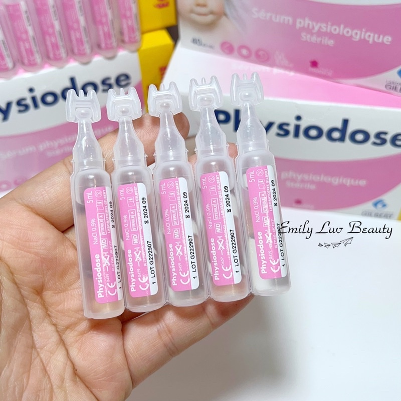 Nước muối sinh lý Physiodose Pháp 40 ống 5ml