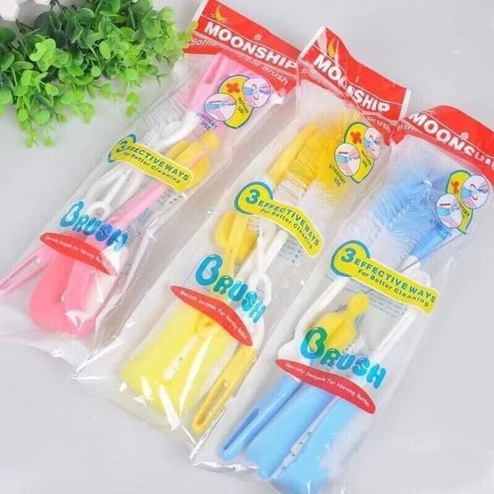 Bộ cọ rửa cốc, bình sữa 4 chi tiết