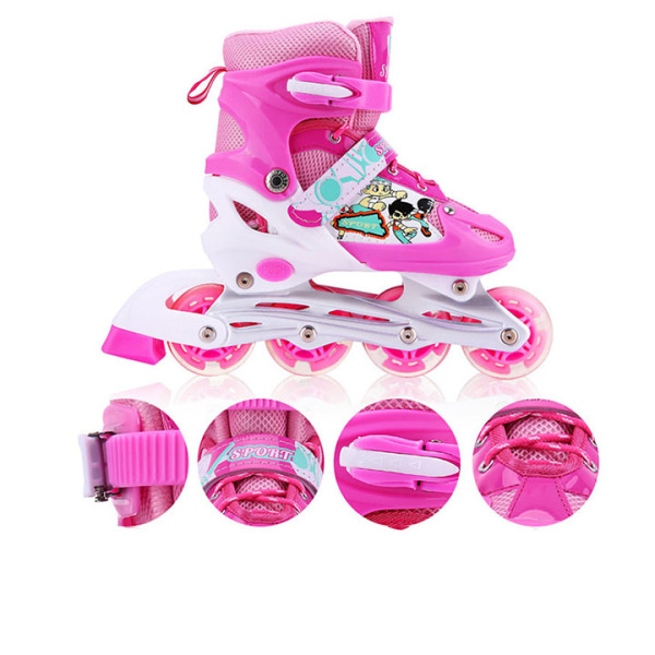 Mua giày patin trẻ em [ TẶNG BỘ ĐỆM BẢO VỆ ] - giày trượt patin cho bé từ 3 -15 tuổi, bánh xe phát sáng, kích thước giày có thể điều chỉnh linh hoạt