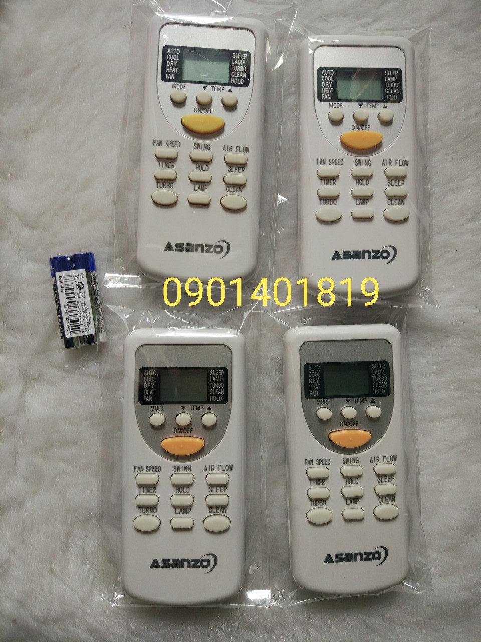 Điều Khiển Máy Lạnh Asanzo ( Hàng Chính Hãng Mới 98%)