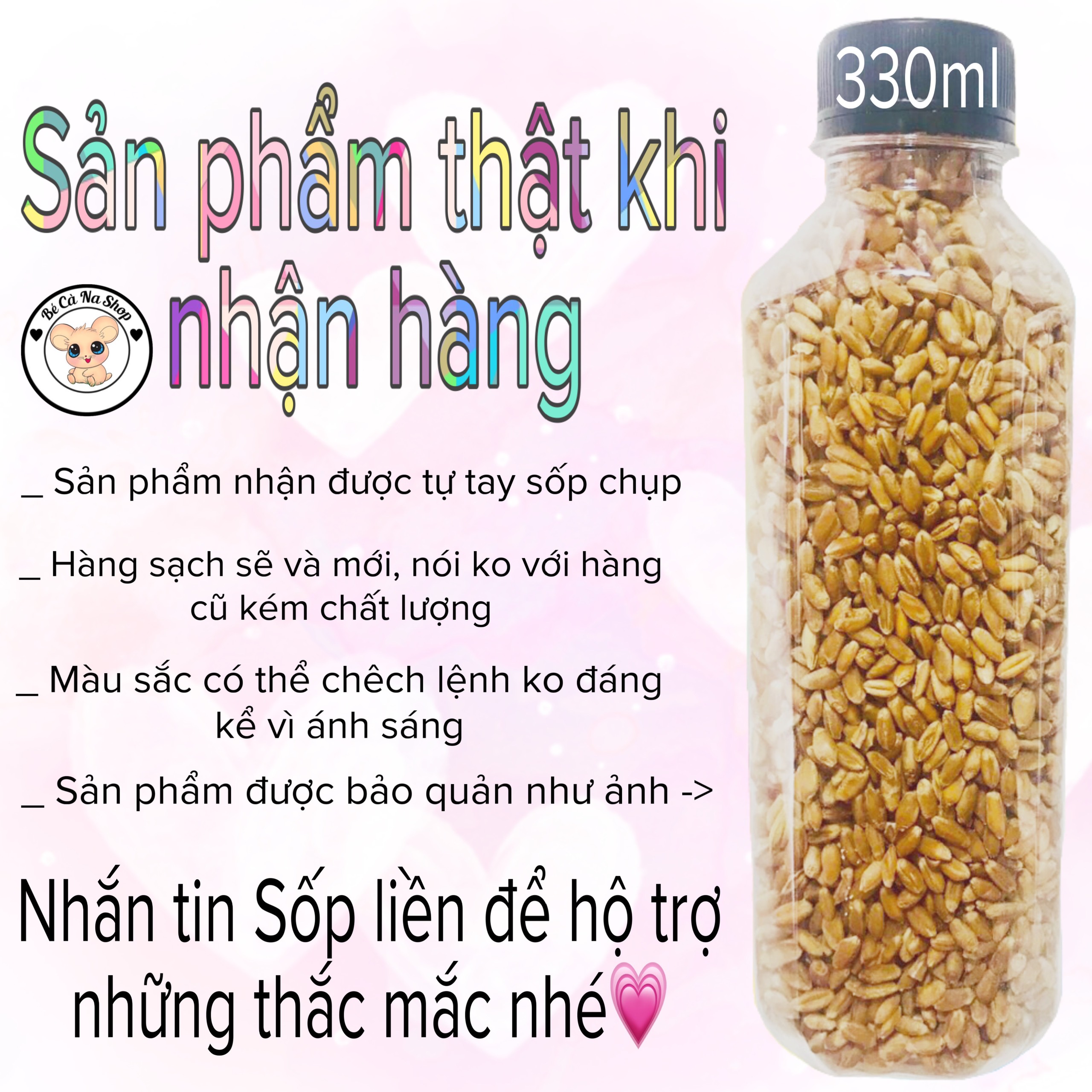 Lúa mì cho hamster (bé cà na) thức ăn cho hamster , thỏ bọ sóc chinchilla...