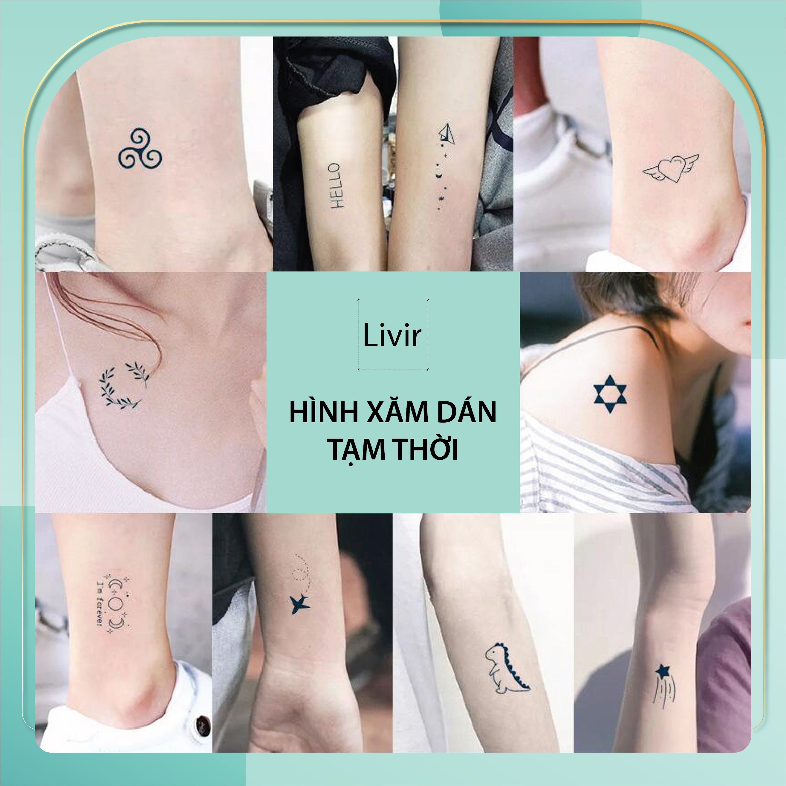 Hình xăm dán, Mini tattoo, hình xăm tạm thời