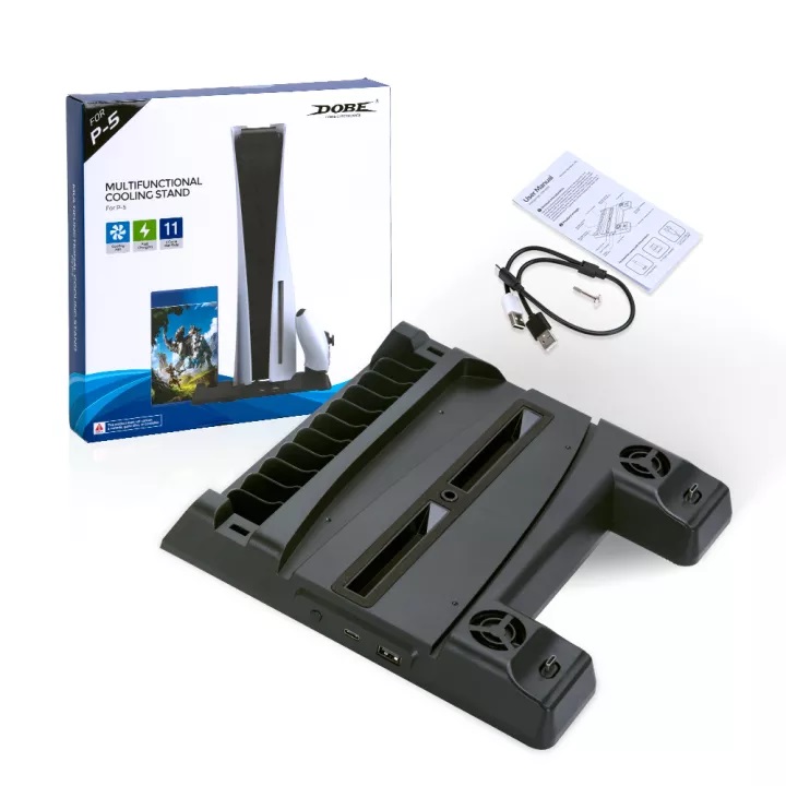 Đế Tản Nhiệt Ps5, Đế Sạc Ps5, Quạt làm mát cho Ps5 Pro/ Slim/ Fat Dobe Bảo Hành 12 Tháng
