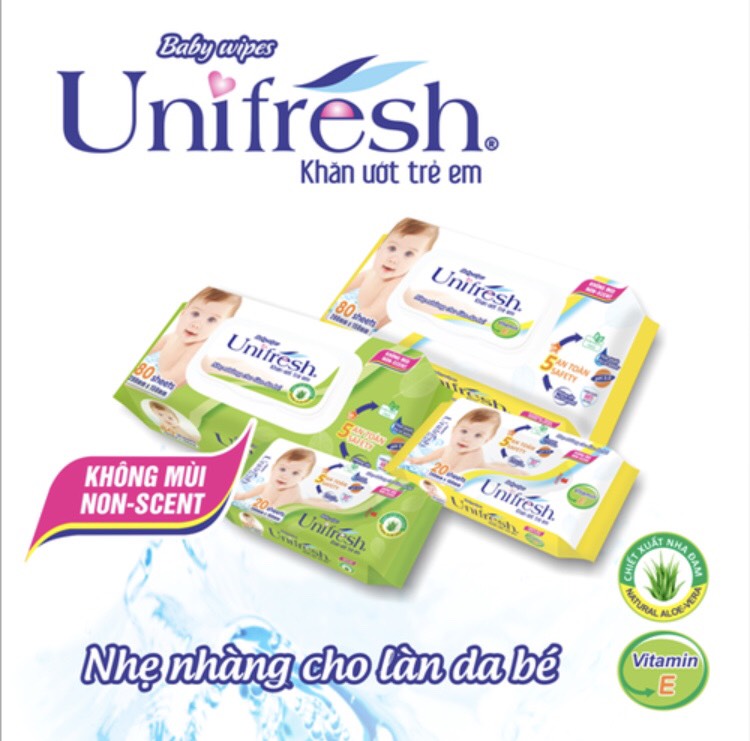 Khăn Ướt Unifresh  80 tờ