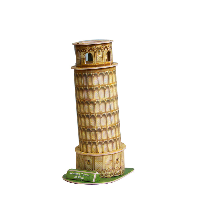 Đồ chơi lắp ráp gỗ 3d,tháp đôi, tháp pisa, tháp eiffel, nhà empire state, tháp tokyo xếp hình 3 chiều, đồ chơi sáng tạo cho trẻ