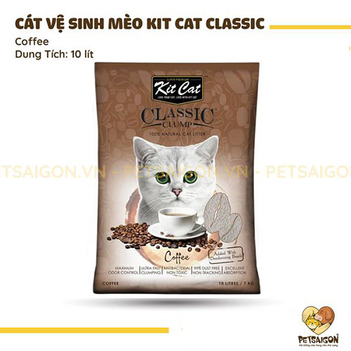 CÁT VỆ SINH KITCAT 10L - 7KG CHO MÈO