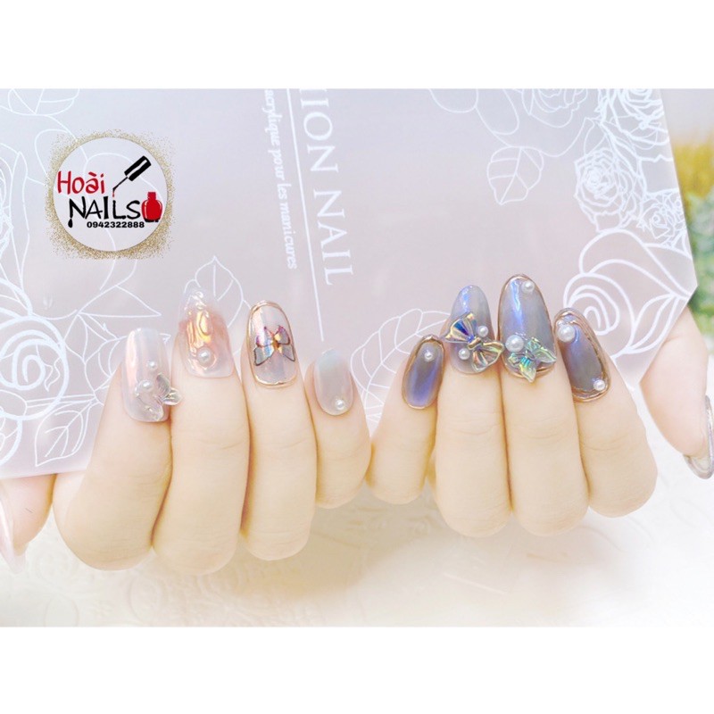 khung mẫu bày móng, chụp ảnh phụ kiện nail